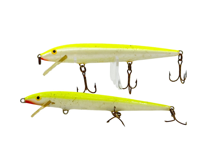 Rapala Original Floating F13 Silver/Fluorescent Chartreuse Two Pack