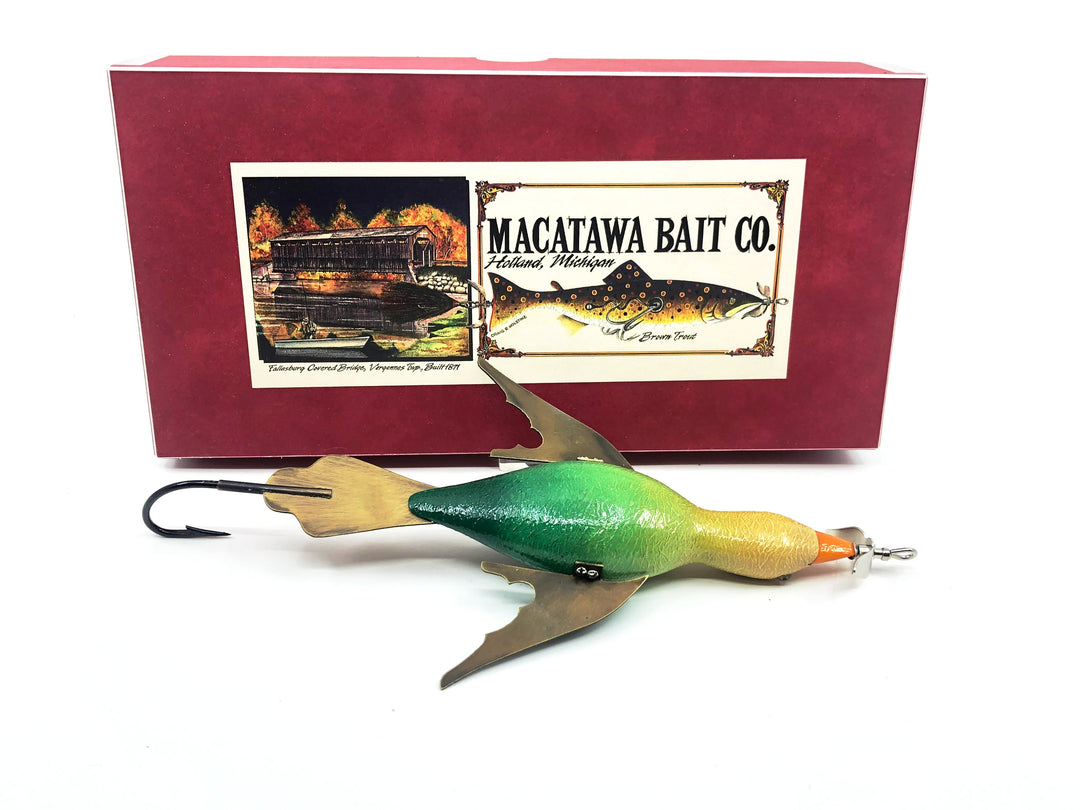 Macatawa Bait Co. Duck Lure, Blue/White Duck Color w/Box