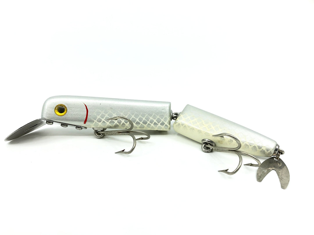 Alzbaits Al Tumas Jointed Pikie Metal Tail Musky Lure Gray Scale Finish SIGNED!