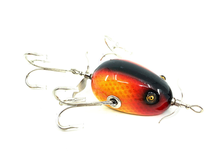 Musky Dan (XXX Lures) Kent Frog, Black Back/Yellow Scale/Red Color