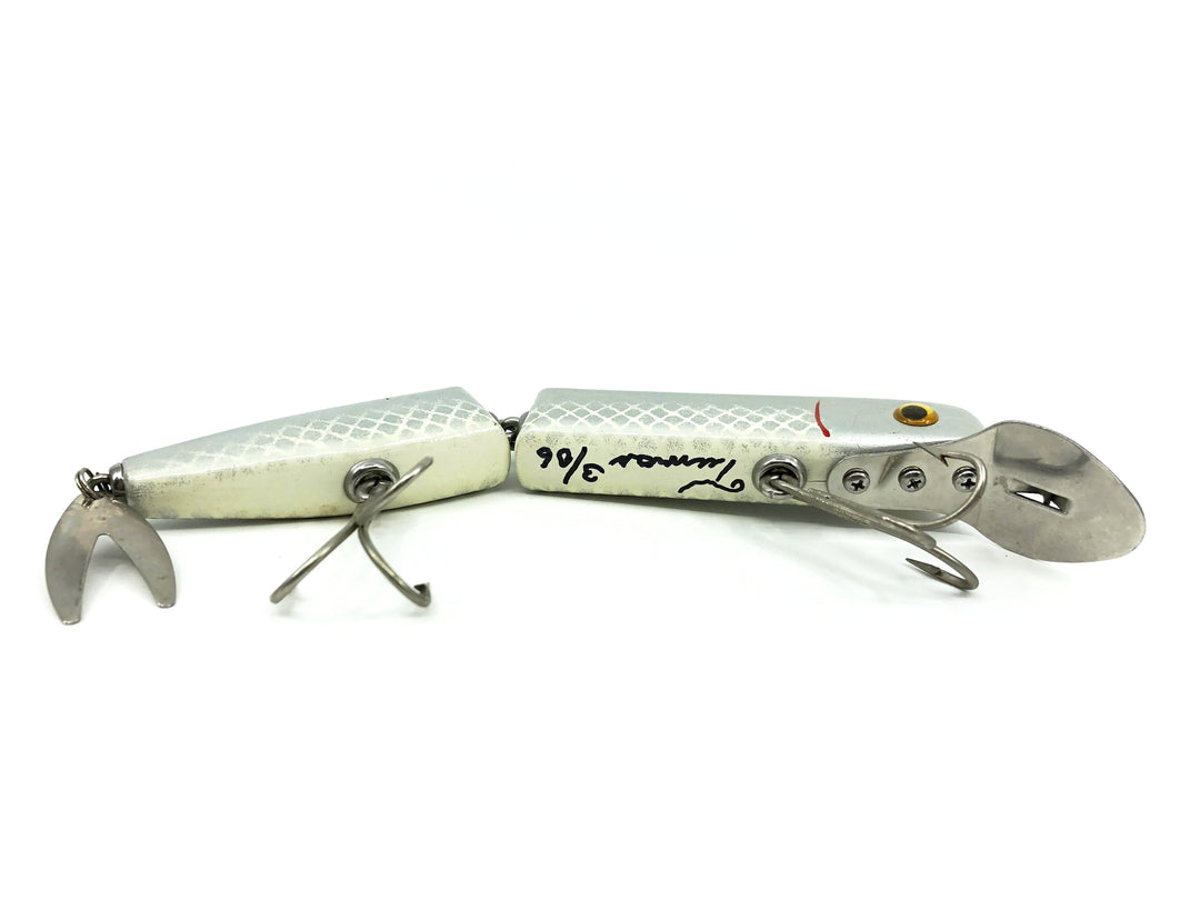 Alzbaits Al Tumas Jointed Pikie Metal Tail Musky Lure Gray Scale Finish SIGNED!