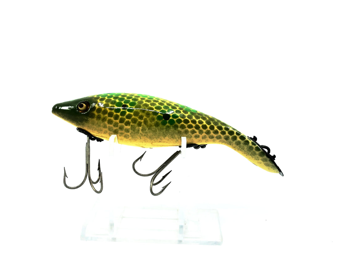 Heddon #5000 Tad-Polly, Repainted Frog Spot Color