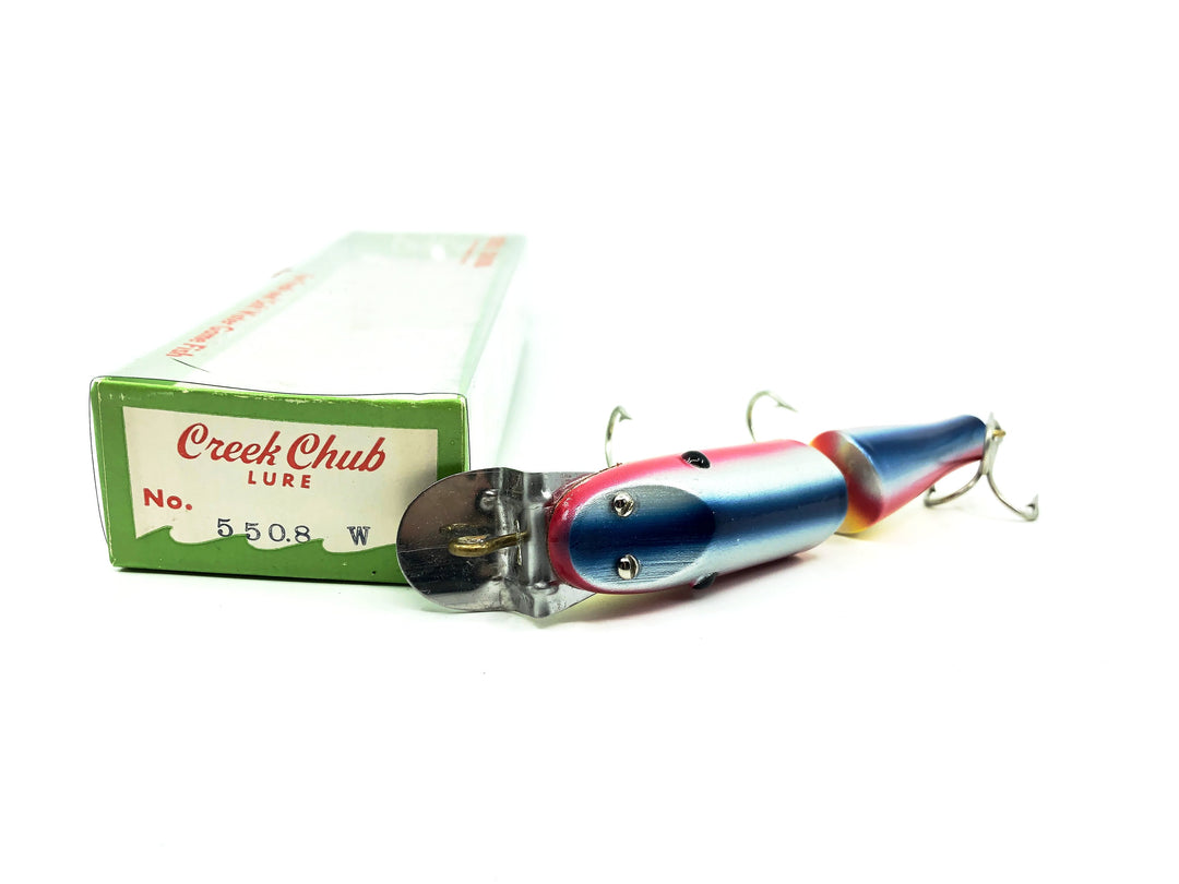 Creek Chub Jointed Snook Pikie 5500, Rainbow Color 5508W with Box