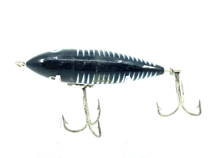 Heddon Wounded Spook Black Shore Color