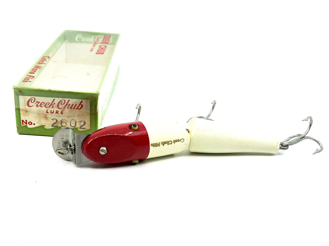 Creek Chub Jointed Pikie 2600 Red White Color 2602 with Box