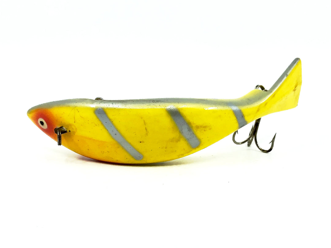 Heddon Big Prowler 7075 YWS Yellow Silver Ribs Color-1974-76 Only!