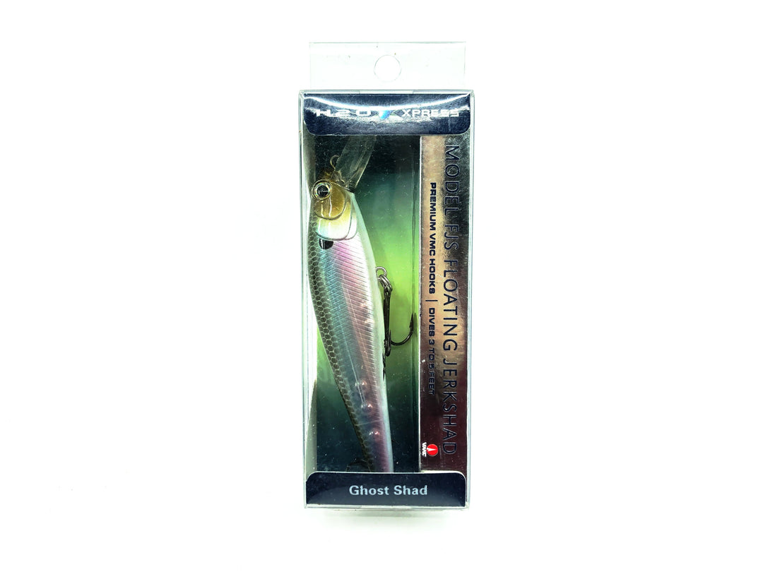 H2OXpress Floating Jerkshad, Ghost Shad Color in Box