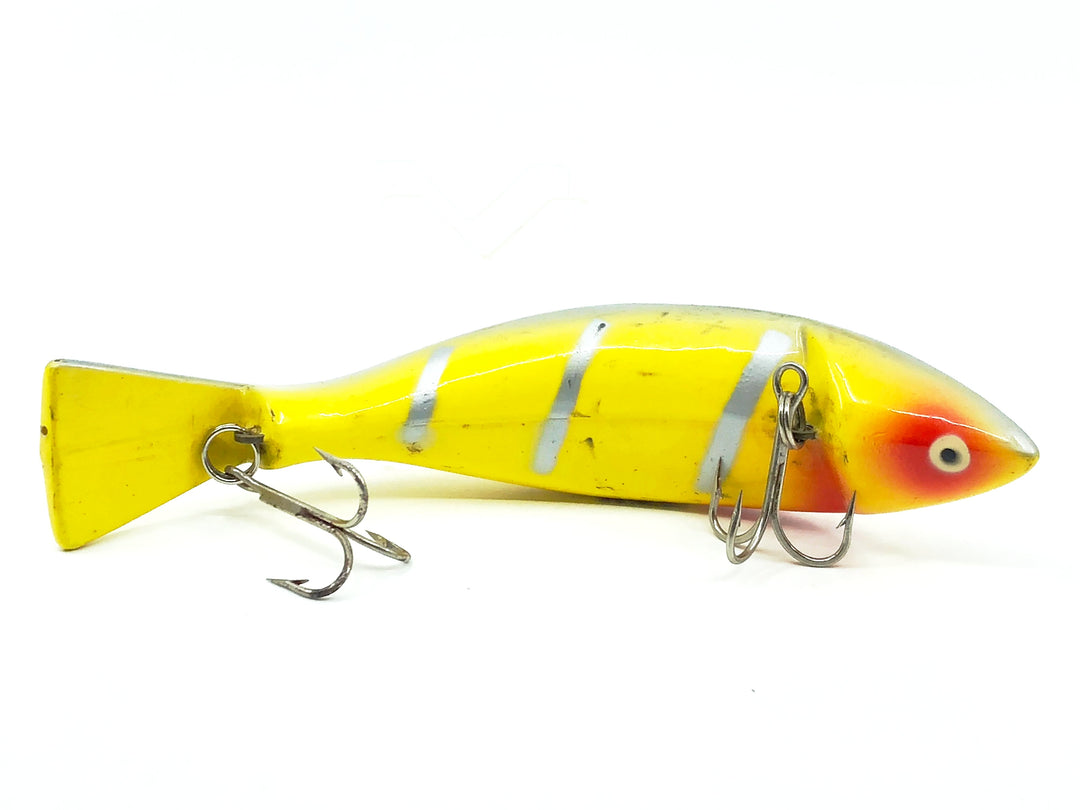 Heddon Big Prowler 7075 YWS Yellow Silver Ribs Color-1974-76 Only!