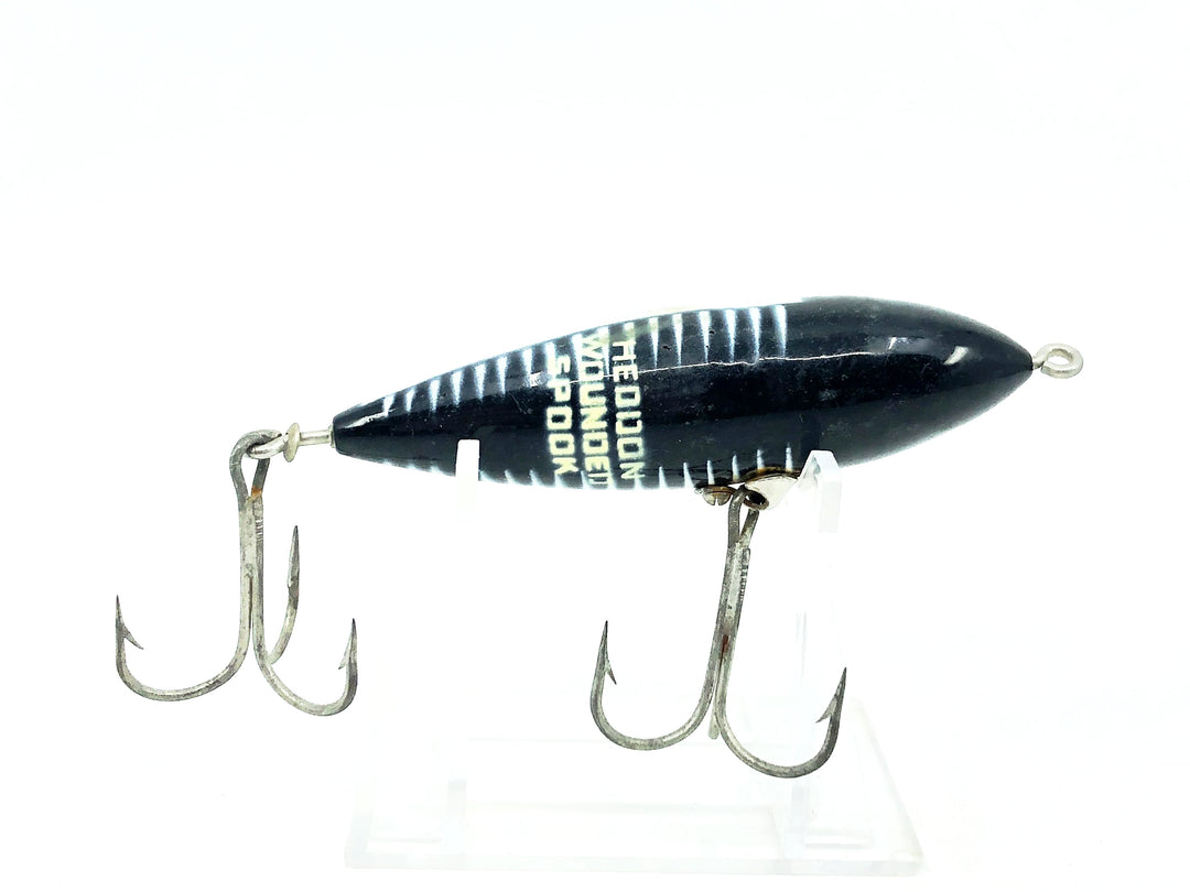 Heddon Wounded Spook Black Shore Color