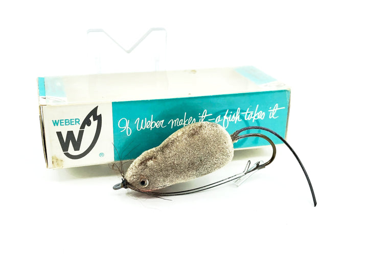 Weber Weedless Spin Mouse Gray Color with Box Old Stock 1/4 oz Size