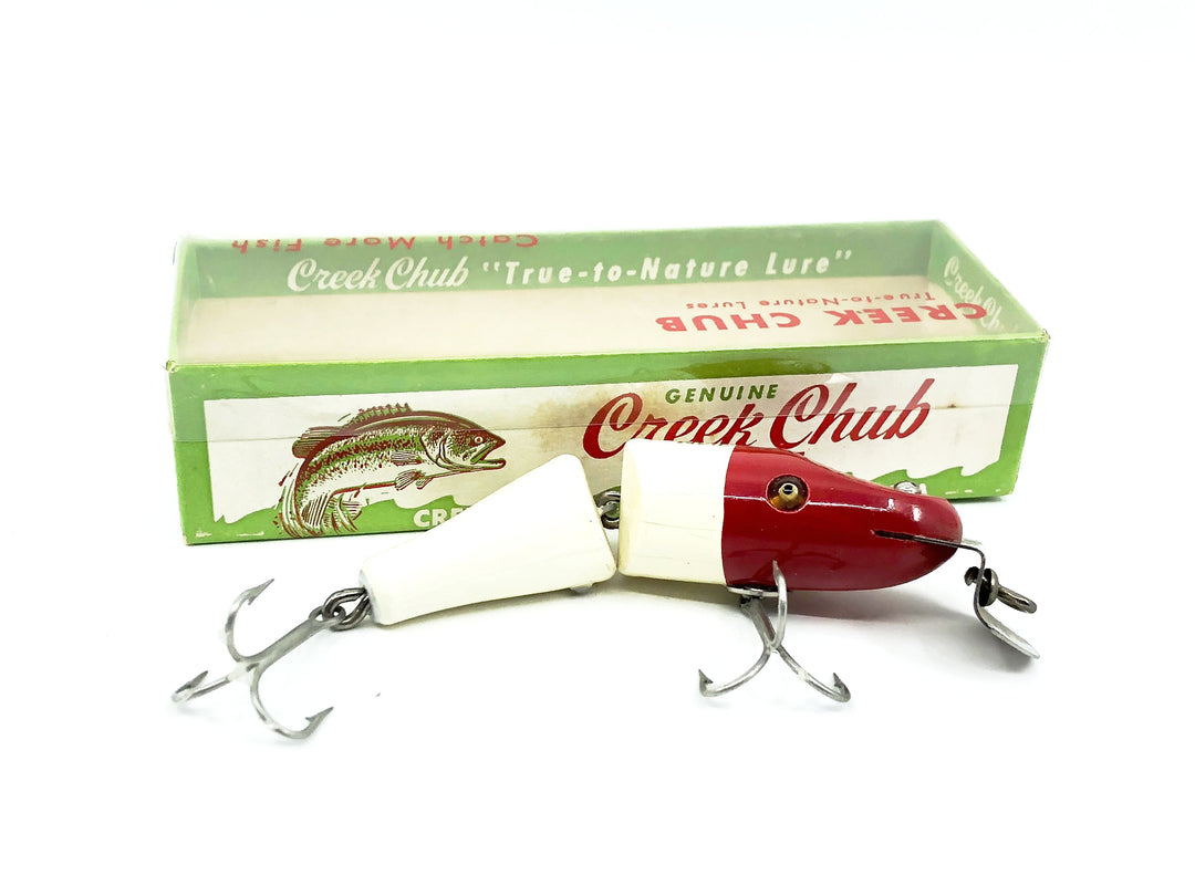 Creek Chub Baby Jointed Pikie 2700 Red White Color 2702 with Box