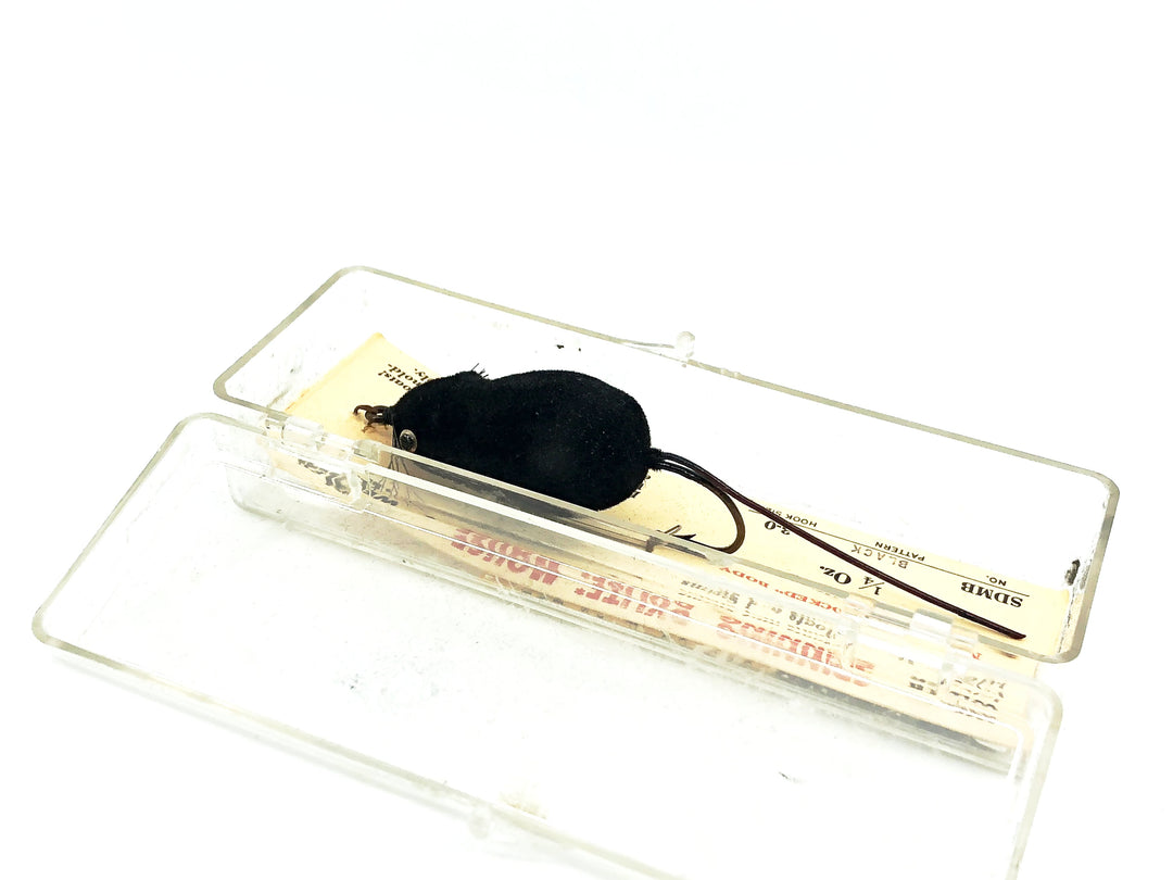 Weber Weedless Spinning Dylite Mouse Black Flocked Color with Box Old Stock 1/4 oz Size