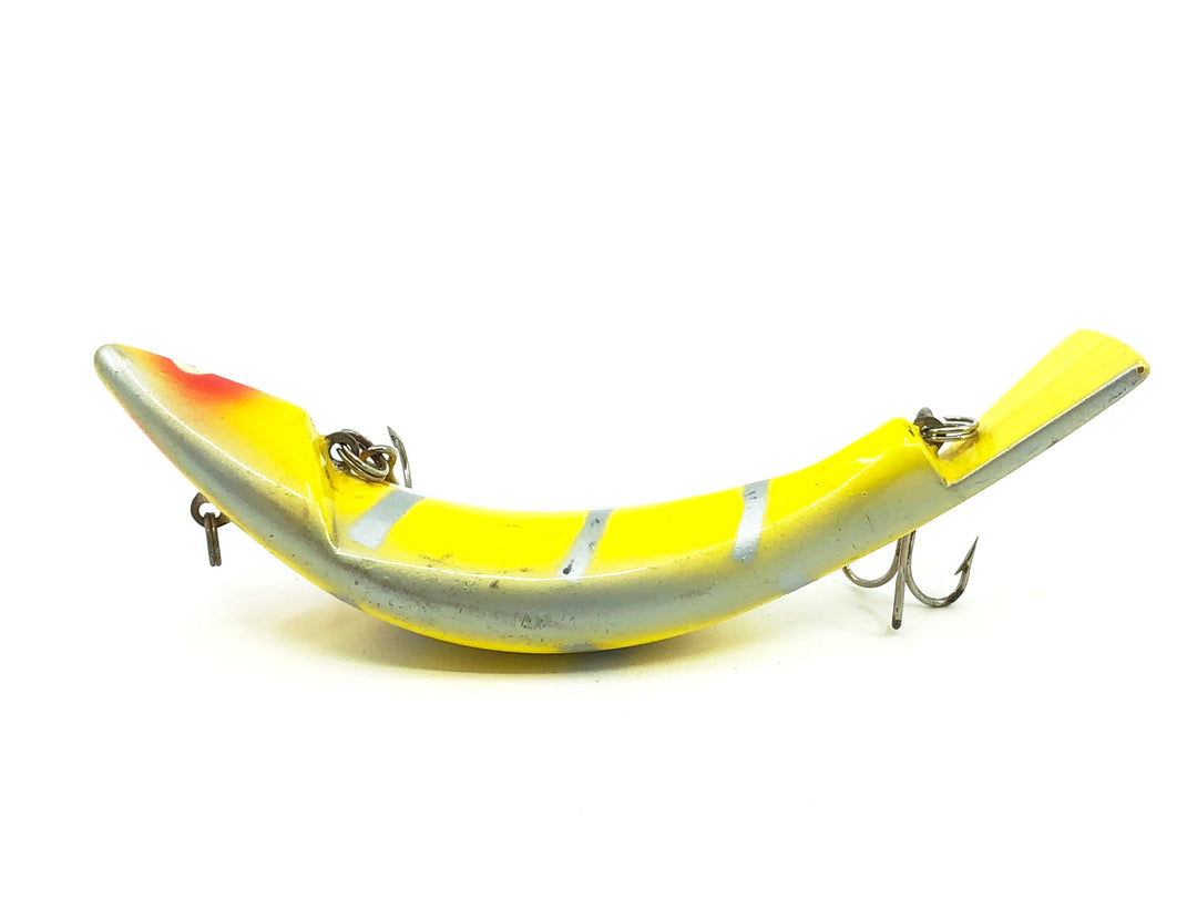 Heddon Big Prowler 7075 YWS Yellow Silver Ribs Color-1974-76 Only!