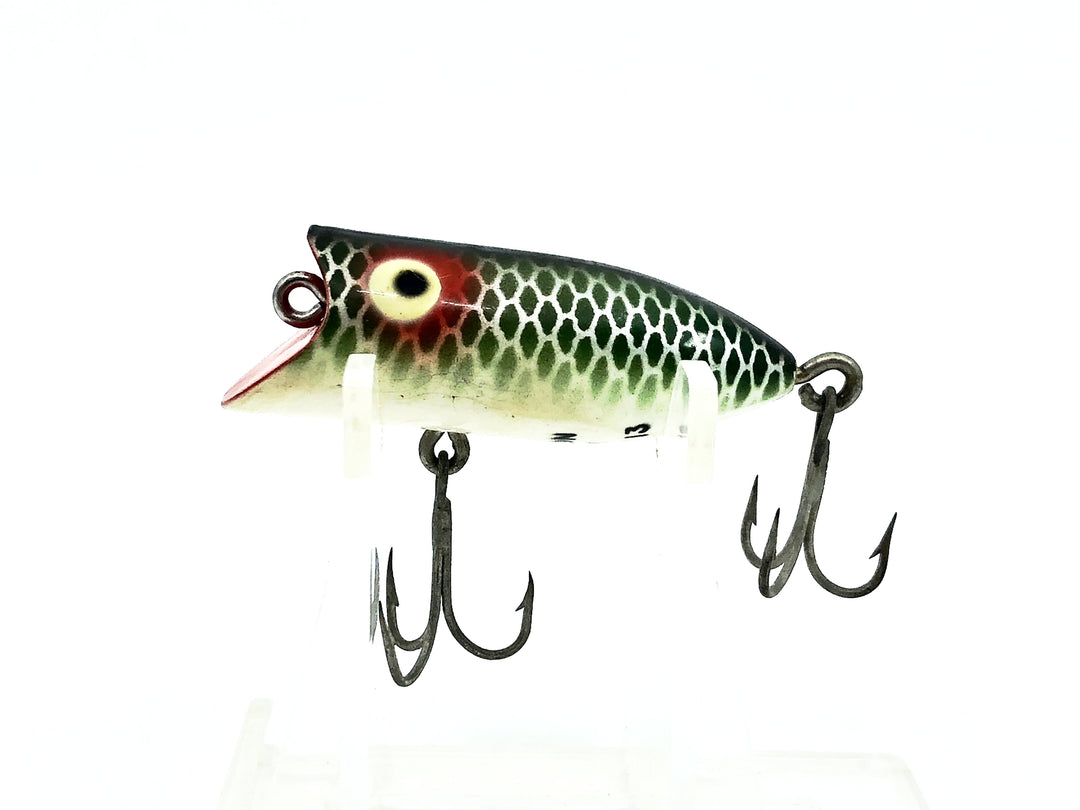 Heddon Tiny Lucky 13 Green Scale Variant / Creme Eye Color