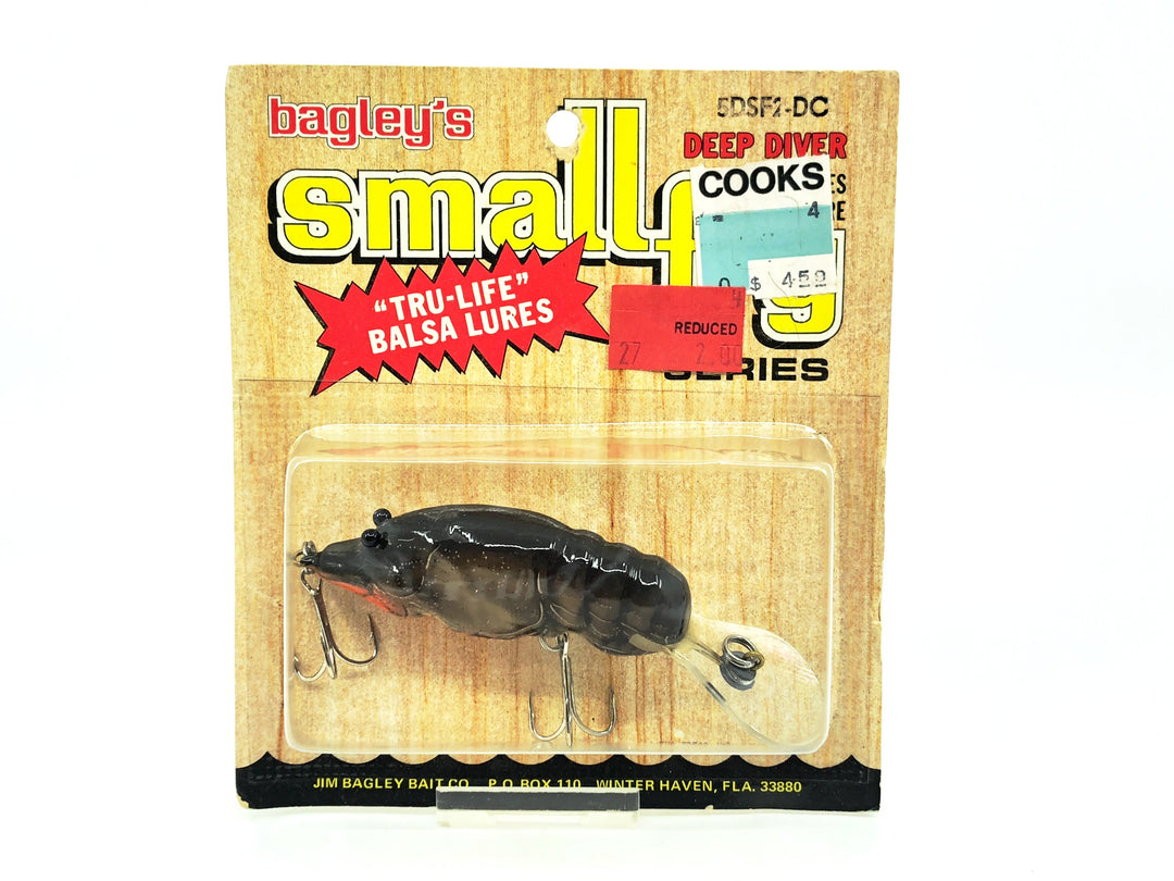 Bagley Small Fry 5DSF2, DC Dark Crawfish Color on Card