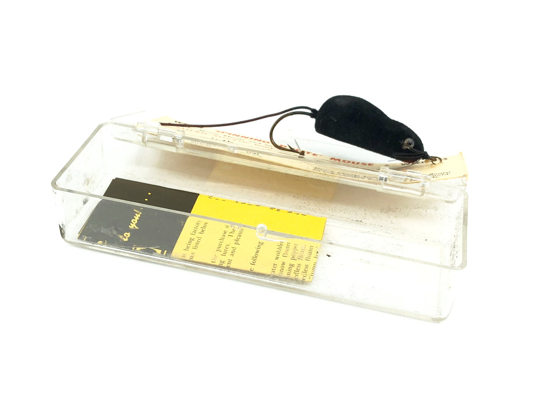 Weber Weedless Spinning Dylite Mouse Black Flocked Color with Box Old Stock 1/4 oz Size
