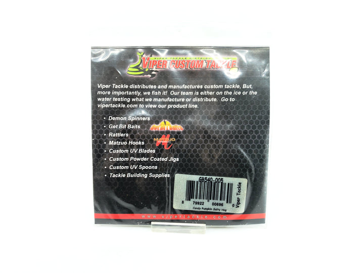 Get Bit Baits X Viper Tackle Salty Hog Soft Bait 4", Candy Green Pumpkin Color - 5 Pack