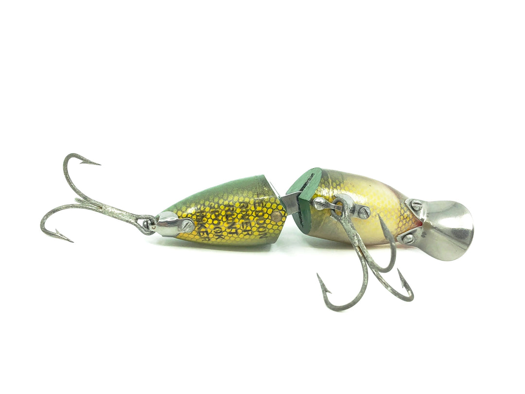 Heddon Jointed River Runt Spook Sinker 9330-D Green Scale Color-Tough Uncataloged