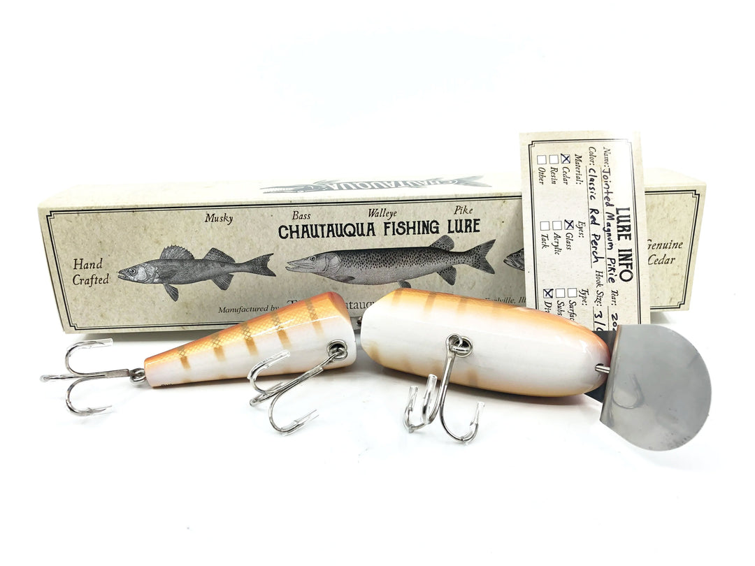 Chautauqua Deep Diver Jointed Magnum Pikie Classic Red Perch Color