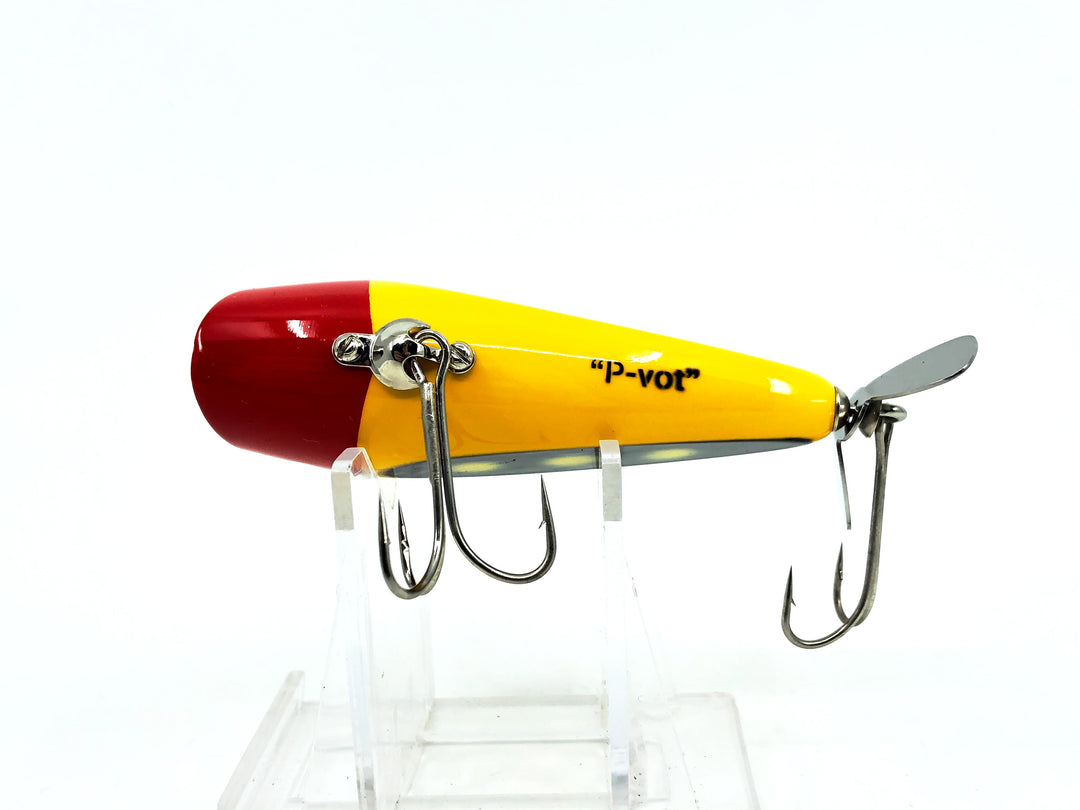 Japanese P-Vot Lure, Red Head/Yellow/Black Wings Color