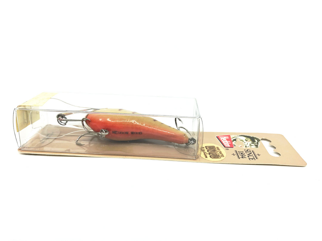 Heddon Lee Sisson Deep Dive Ticker Wood, Brown Back/White/Orange Belly Color New on Card