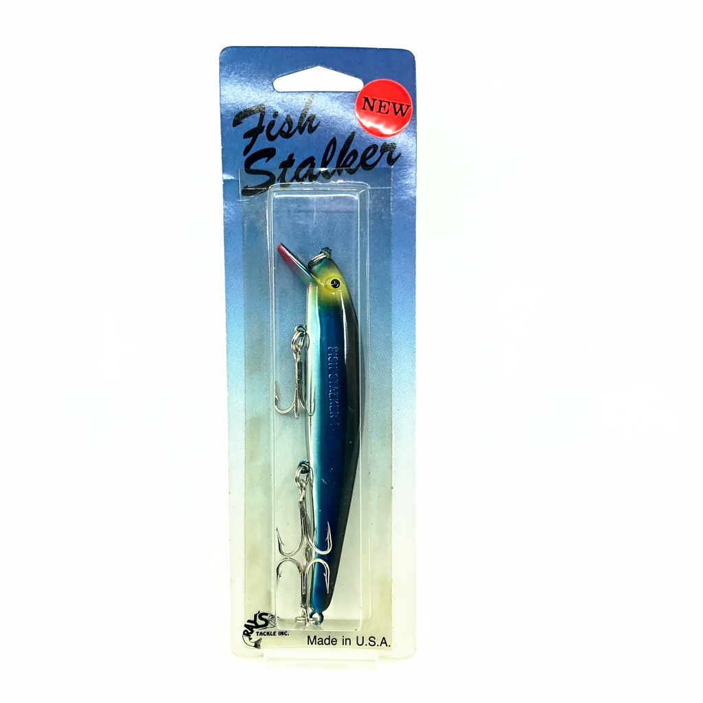 fish stalker fishing lures Catchmore Fish-Stalker, Blue Chrome Color on Card – My Bait Shop, LLC