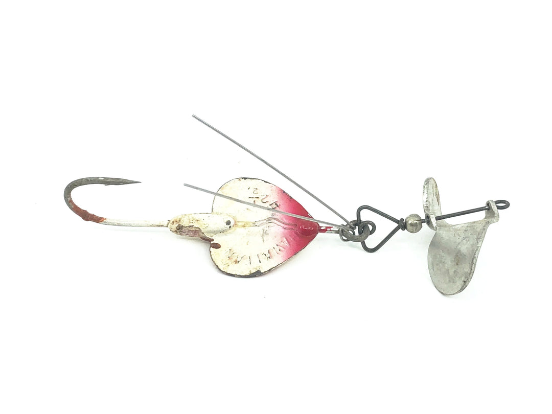 Arbogast Hawaiian Wiggler #2 1/2, White Color