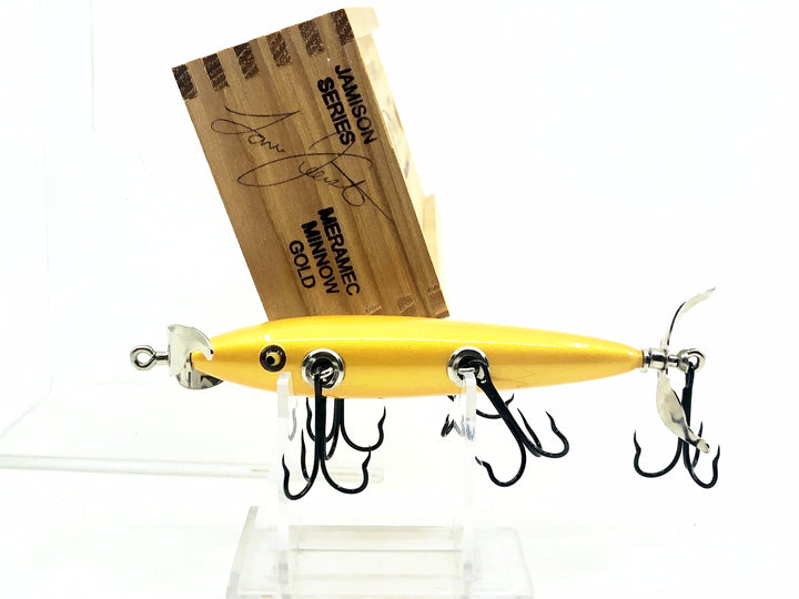 Little Sac Bait Company Meramec Minnow Jamison Series Gold Color Signed Wooden Box 81/100