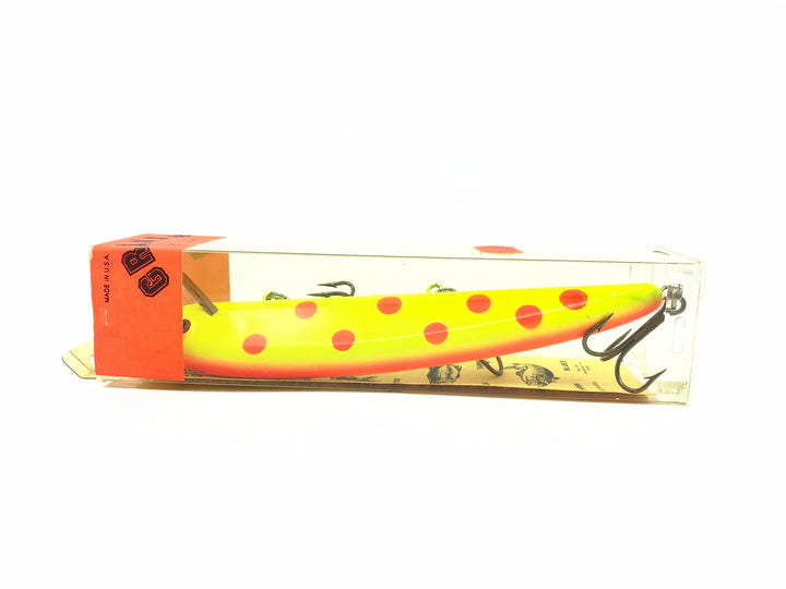 Grandma Classic 6", Yellow Fluorescent/Red Dots Color w/Box