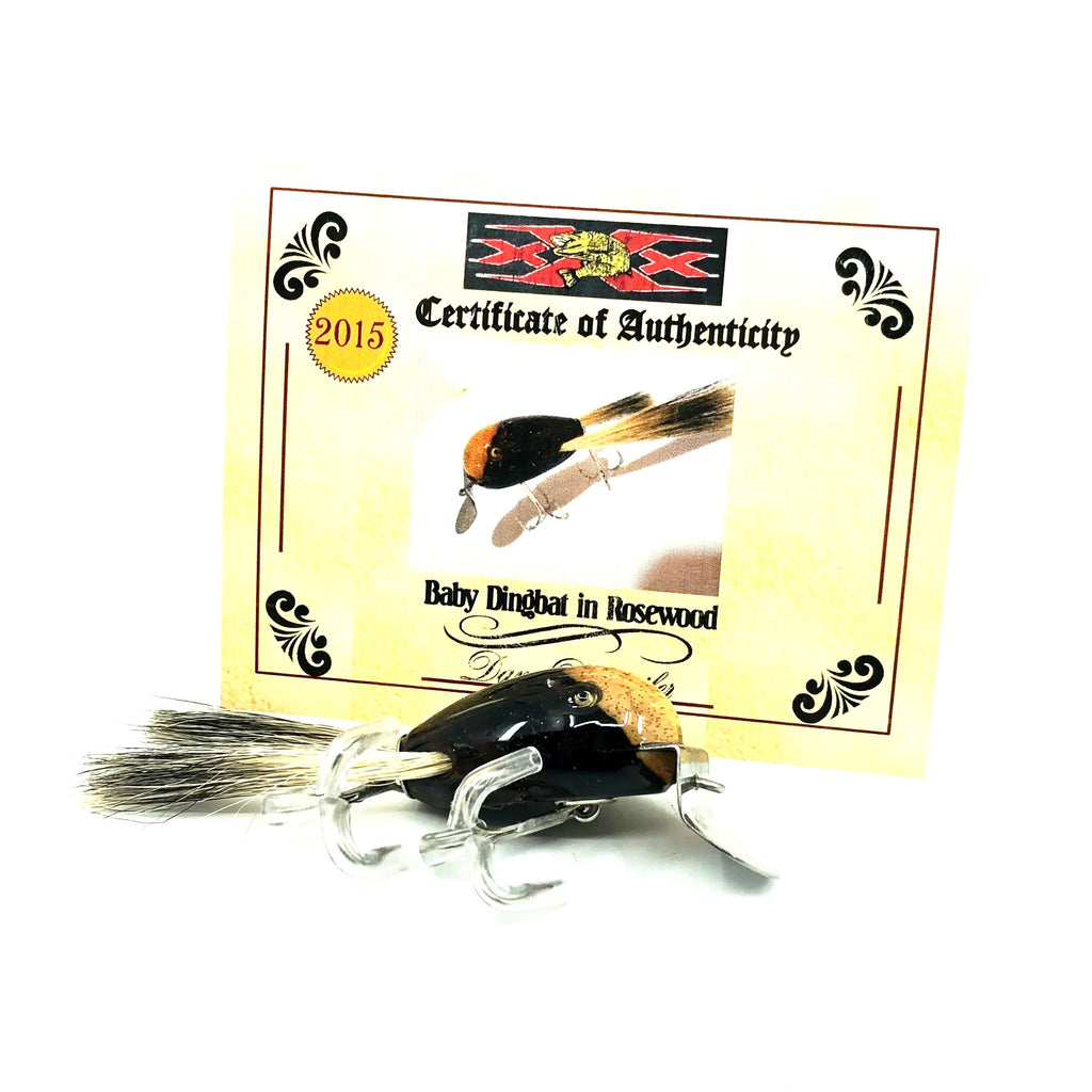 ding bat fishing lure Vintage CCBCO Creek Chub Solid Black Dingbat 5113 For Sale Vintage Creek Chub Dingbat with