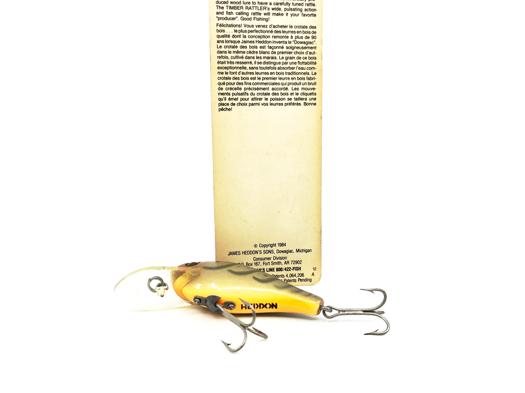 67 Rattler Heddon Timber Rattler X100, CRD Crawdad Color on Card – My Bait Shop, LLC