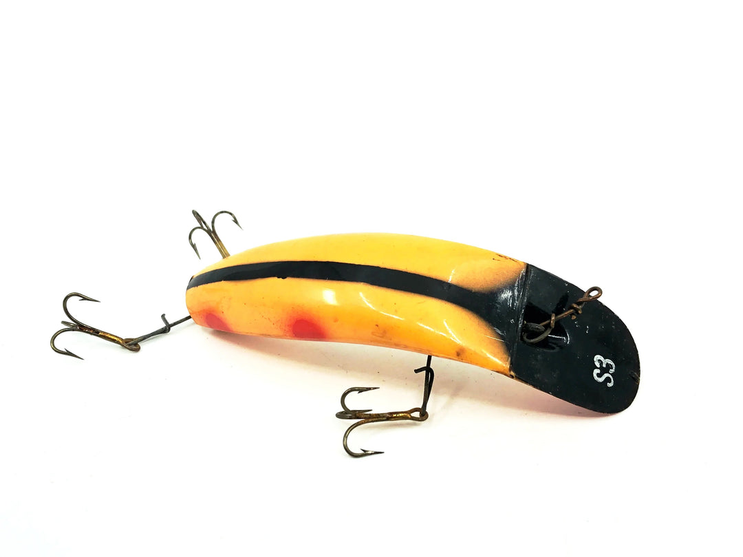 Helin Flatfish S3, LOB Light Orange Red Tip Black Stripe Color