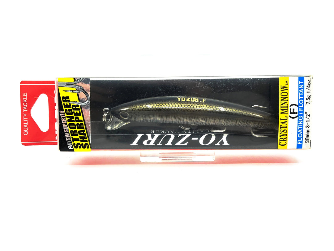 Yo-Zuri .F Crystal 3D Floating Minnow, Silver Reflector/Black Back Color