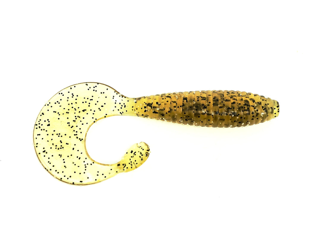 Get Bit Baits X Viper Hyper Tail 4", Dark Amber Color - 5 Pack