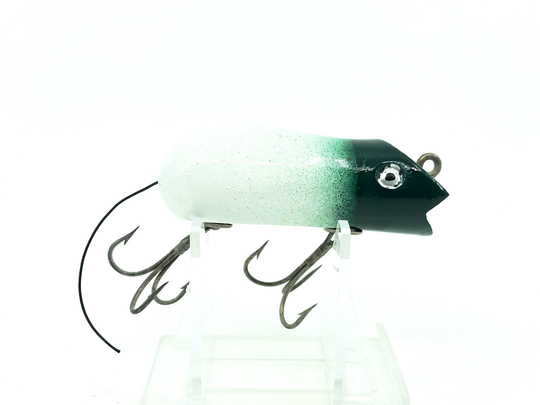 Shakespeare Swimming Mouse #6578, Repainted White/Green Color