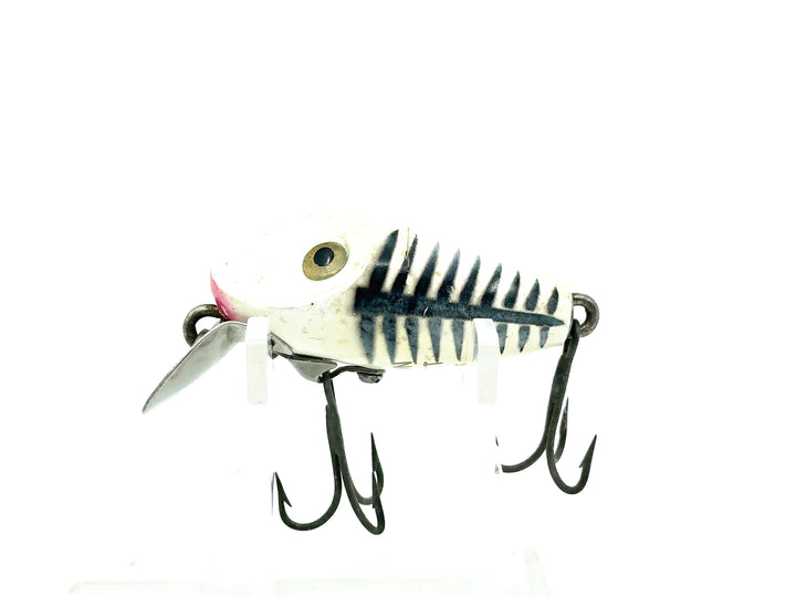 Heddon Midgit Digit River Runt Spook 9020, XBP Pearl & Black Shore Minnow Color