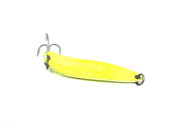 Luhr Jensen Krocodile Die #5 Spoon, Yellow/Green Color