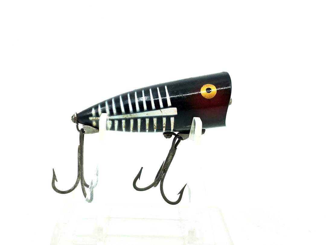 Heddon Chugger Spook Jr. 9520, XBW Black Shore Minnow Color