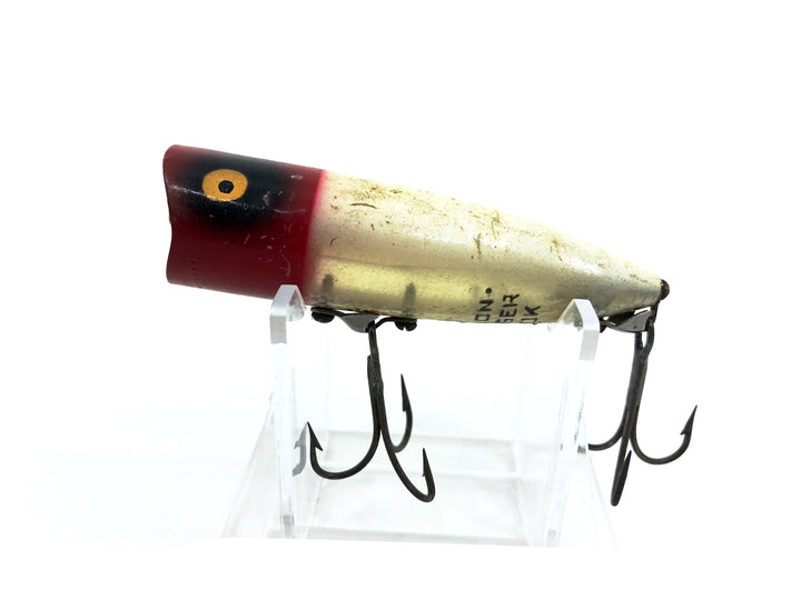 Heddon Chugger Spook 9542, RH Red Head/White Body Color