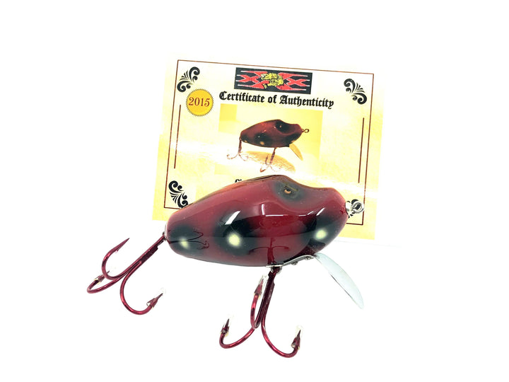 Musky Dan (XXX Lures) Giant Little Dude, Marron/Black/White Spots Color