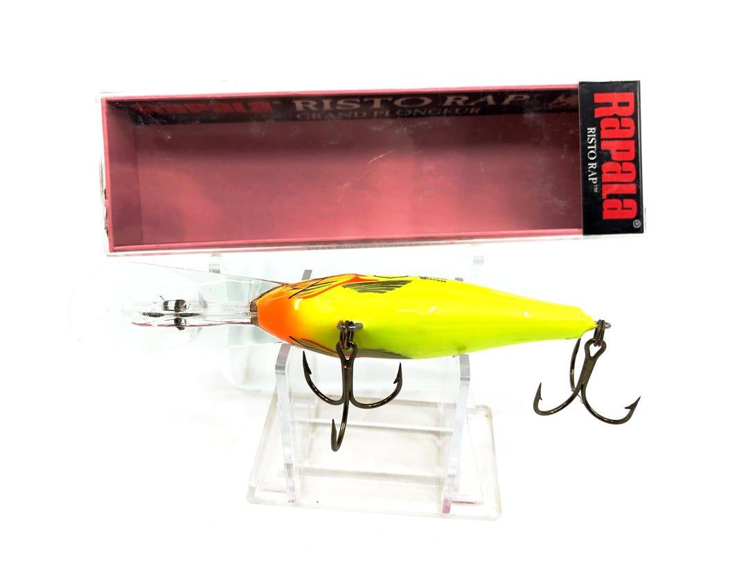 Rapala Risto Rap RR-8 HM-Wisconsin Central System Novelty Branded, Hot Mustard Color with Box