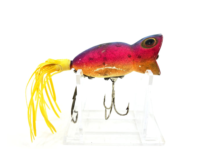 Arbogast Hula Popper, Firey Sunrise Color