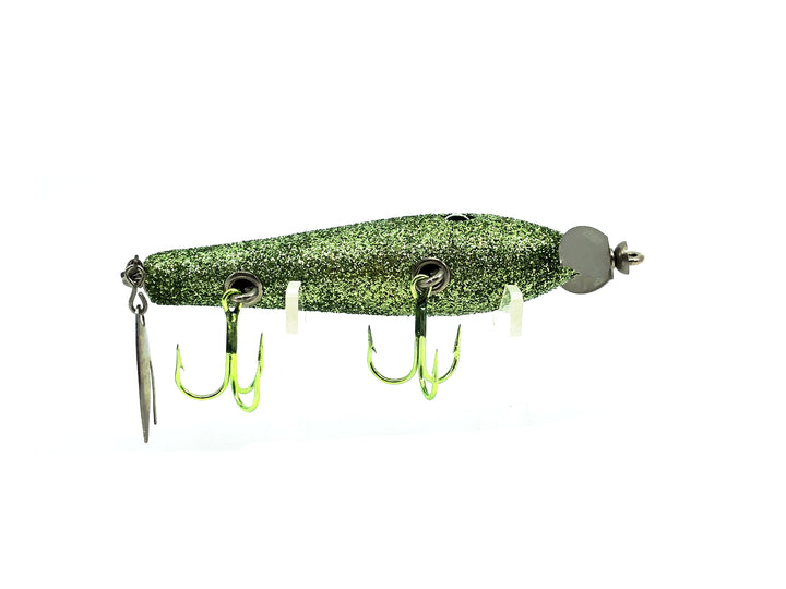 Contemporary Flaptail Minnow, Green Flitter Color
