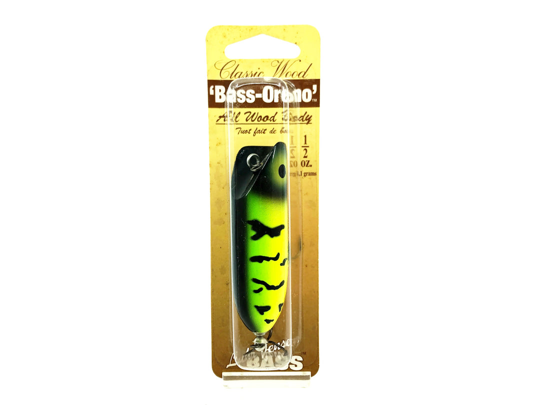 Luhr-Jensen South Bend Bass/Babe Oreno, Fire Tiger Color on Card