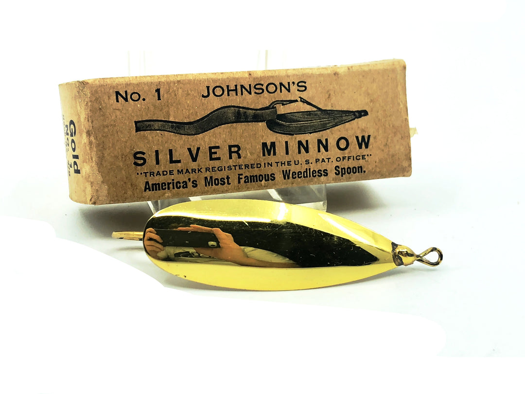 Johnson Silver Minnow No.1, Gold Color in Box