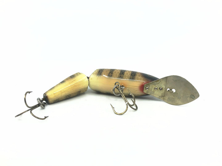 Jointed Wooden 5" Musky Bait, Brown Perch Color
