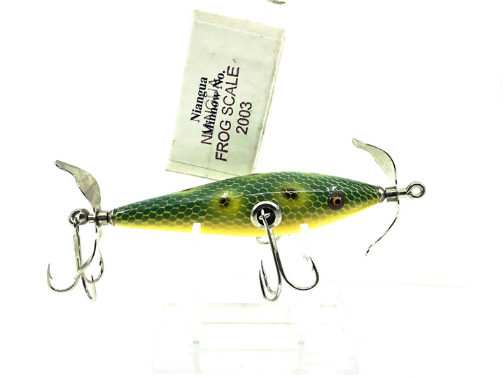 Little Sac Bait Company Musky Niangua Minnow Frog Scale Color