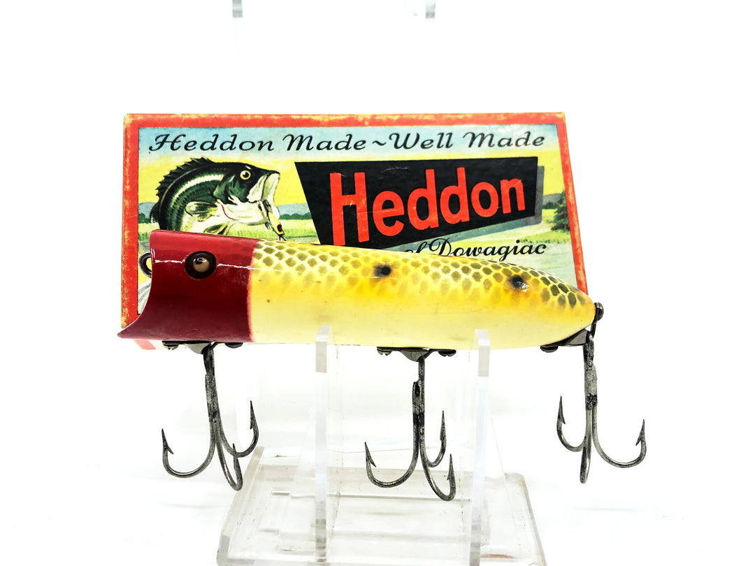 Heddon Lucky 13, JRH Frog Scale/Red Head Color with Box