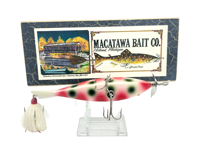 Macatawa Bait Co. Heddon Hex Lure Strawberry Color with Box - Musky Size