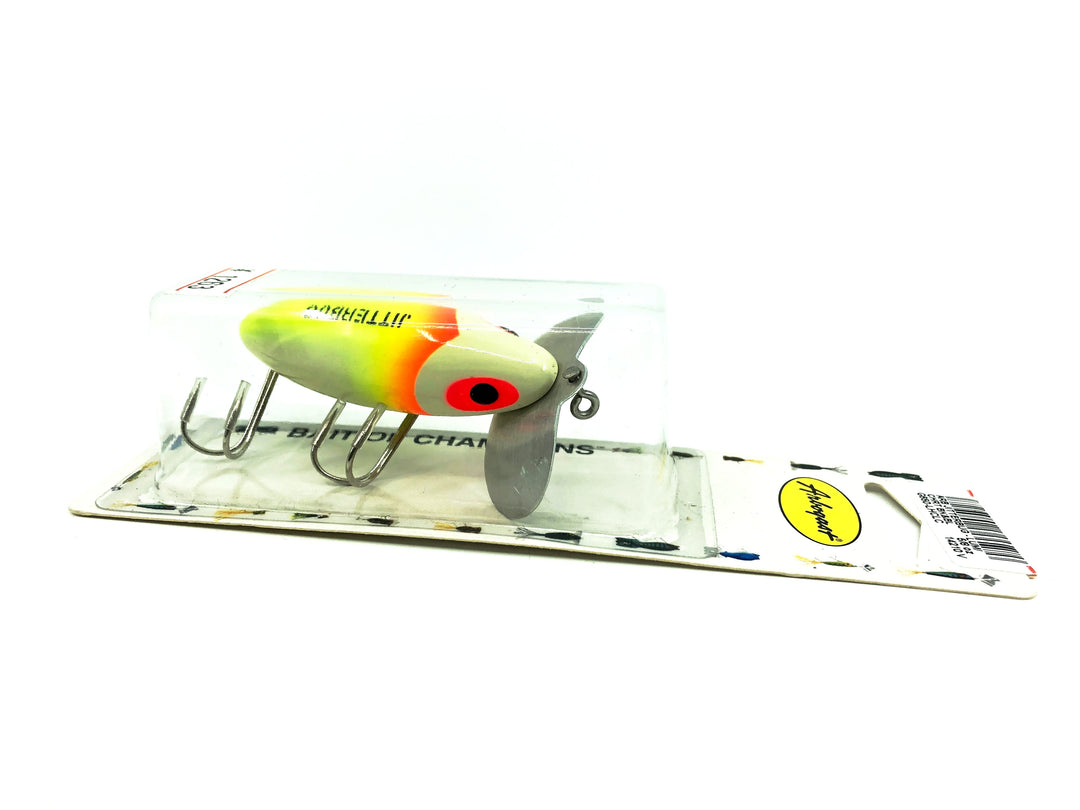 Japanese Arbogast Jitterbug 5/8oz, Luminous LHCLC Color on Card